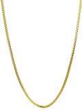 wholesale 10k Yellow Gold Solid Gold 0.6mm Box Chain Necklace with Lobster Claw Clasp Fine  for Women-0-1