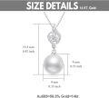 wholesale 14K Gold Leaf Design with White Pearl Pendant Necklace for Women - Elegant  (Length: Adjustable)-0-2