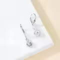 TOUPOP 925 Sterling Silver Infinity Birthstone Heart Dangle Drop Earrings-0-4