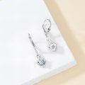 TOUPOP 925 Sterling Silver Infinity Birthstone Heart Dangle Drop Earrings-0-4