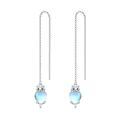 wholesale 925 Sterling Silver Cat Earrings-0-0