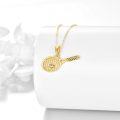 wholesale 14K Solid Gold Tennis Racket & Ball Sports Pendant Necklace - Real 14Kt s for Her Him-0-2