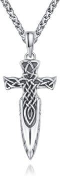 wholesale  Metal Norse Cross Viking Gungnir Necklace Odin's Spear Pendant Amulet -0-0