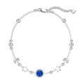 wholesale 925 Sterling Silver Crescent Moon Star Blue Stone Bracelet For Women-0-0