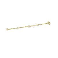 wholesale 925 Sterling Silver Plated 14k Yellow Gold 2 3 4 Necklace Chain Extender Dainty Strong Removable Jewelry Extension for Necklaces & Bracelets-4 Inches Yellow Gold