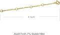 wholesale  Gold 10K 2 3 4 Inch Dainty Durable Chain Extender for Jewelry ( chars)-0-15