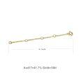 wholesale 925 Sterling Silver Plated 14k Yellow Gold 2 3 4 Necklace Chain Extender Dainty Strong Removable Jewelry Extension for Necklaces & Bracelets-0-15