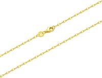 wholesale 14K Yellow Gold Durable Strong Real Cuban Link Curb Chain 0 8 2 6mm-16inch 1.6mm Lip Chain