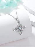 wholesale 925 Sterling Silver Moonstone Celtic Knot Pendant Necklaces for Women Gothic Witch s-0-2