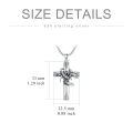wholesale 925 Sterling Silver Scorpion Cross Pendant Necklace for Women and Men - Religious  for Christmas & Birthdays-0-4