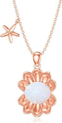 wholesale Sterling Silver Opal Ocean Necklace Sea Lions Dolphins Whales Penguins Shells-Ocean 6