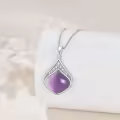 wholesale 925 Sterling Silver Moonstone Lapis Larimar Moss Agate Teardrop Filigree Pendant-0-23