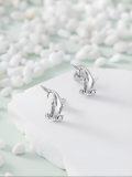 wholesale 925 Sterling Silver Hammerhead Shark Stud Earrings - Ocean Themed Beach  for Her-0-3