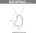 wholesale Metal 58.5% Pure 14K Real Gold Nickel-Free White/Yellow Gold Dainty Open Heart Pendant Necklace 15mm 12mm 18 2.0g Gift for Women-0-4