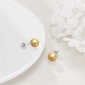 wholesale Sterling Silver 8mm Pearl Stud Earrings Jewelry Gifts for Women-0-7