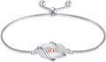wholesale 925 Sterling Silver Opal Mom Charm Bolo Bracelet for Women-0-25