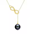 wholesale 14K Gold Heart Pendant with Cubic Zirconia Lariat Necklace for Women's s-0-0