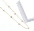 wholesale White Gold Plated Sterling Silver CZ Thin Choker Necklace for Women-0-1