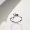 TOUPOP Sterling Silver Butterfly Ring For Women Jewelry Gifts-0-4