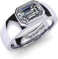 wholesale Sterling Silver Moissanite 1 3ct D VVS1 Men s Ring Customizable-0-0