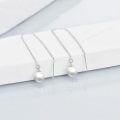 wholesale 14k/18k Solid Gold Long Threader Earrings with Pearl Dangle Ear Line s-0-2