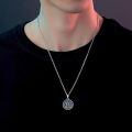 wholesale 925 Sterling Silver Maitreya Buddha With Abalone Shell Pendant Necklace-0-3