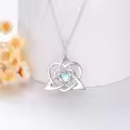TOUPOP Sterling Silver Irish Celtic Knot Necklace Pendant Jewelry Gift-0-2