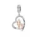 wholesale 925 Sterling Silver Family Love Charm Bracelet Wholesale for Daughter Mother Lover - Birthday Valentine's Day Gifts-0-29