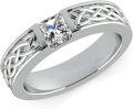 wholesale Sterling Silver Moissanite 1 3ct D VVS1 Men s Ring Customizable-0-1