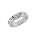 wholesale 925 Sterling Silver Men's Rings Wholesale With Engraving And Zircon Detail-0-1