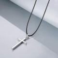 wholesale 925 Sterling Silver Cross Pendant With Blue Opal And Philippians Inscription-0-104
