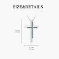 wholesale Sterling Silver Cross Pendant Necklace for Women Jewelry Gift-0-14