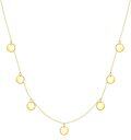 wholesale 14K Gold Heart Pendant Stationary Link Chain Necklace s for Women-0-0