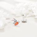 wholesale 925 Sterling Silver Bunny Heart Stud Earrings for Women - Animal Lovers Gift-0-3