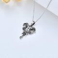 wholesale 925 Sterling Silver Elephant Head Pendant Necklace - Unique Design s for Men & Women-0-2