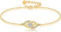 wholesale 14K Gold Diamond Accent Infinity Chain Bracelet for Women Valentines Gifts-0-0