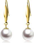 wholesale 18k Gold Earrings With White Pearls-0-0