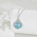 wholesale 925 Sterling Silver Moonstone Lapis Larimar Moss Agate Teardrop Filigree Pendant-0-95