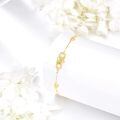 wholesale 14k Gold Infinity Heart Moissanite Accent Chain Bracelet For Women-0-4