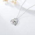 wholesale Sterling Silver Stone Cute Animal Pendant Necklace for Couples Sister Daughter Mother Birthday Gift-0-138