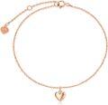 wholesale 14K Gold Stone Puff Heart Anklet for Women 9+1+1 Inch-0-0