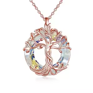 02-Rose Gold-White Crystal
