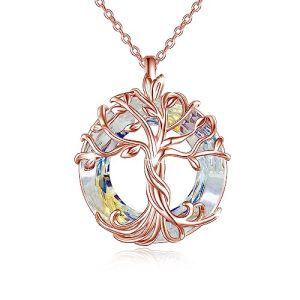 02-Rose Gold-White Crystal