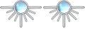 wholesale 925 Sterling Silver Gold Moonstone Starburst Stud Earrings for Women and Girls-0-0