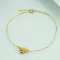 TOUPOP Sterling Silver Bee Anklets Beach Foot Jewelry-0-3