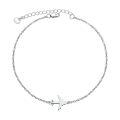 wholesale 925 Sterling Silver Airplane Charm Anklet For Women-0-0