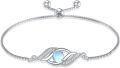 wholesale Sterling Silver Birthstone Dainty Infinity Bracelet for Women-0-0