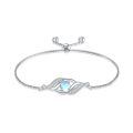 wholesale 925 Sterling Silver Birthstone Dainty Infinity Bracelet for Women-0-0
