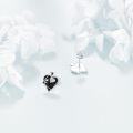 wholesale 925 Sterling Silver Ace of Spades Stud Earrings s for Women-0-2