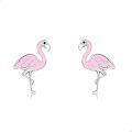 wholesale 925 Sterling Silver Flamingo Stud Earrings Animal s for Women-0-0